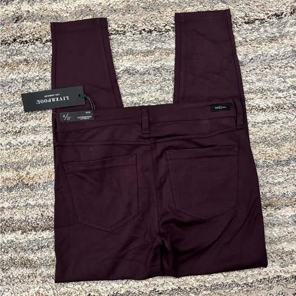 Liverpool Skinny Jeggings In Aubergine Sz 4/27P NWT | Liverpool Skinny Jeans - - Picture 11 of 12